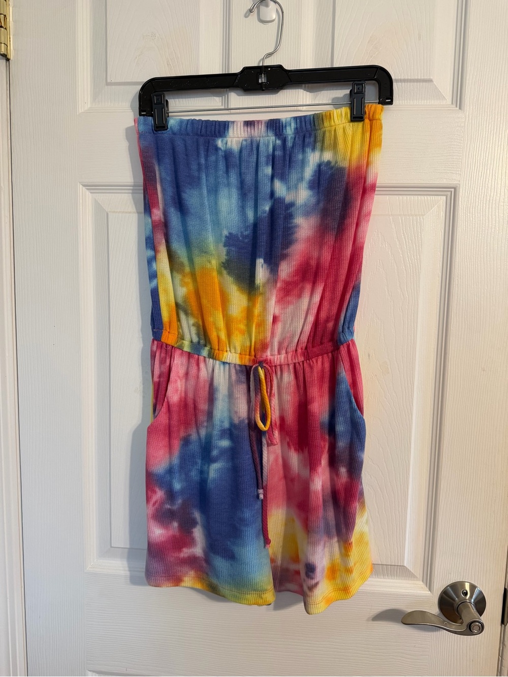 Women’s Tie-Dye Romper Shorts - Multicolor